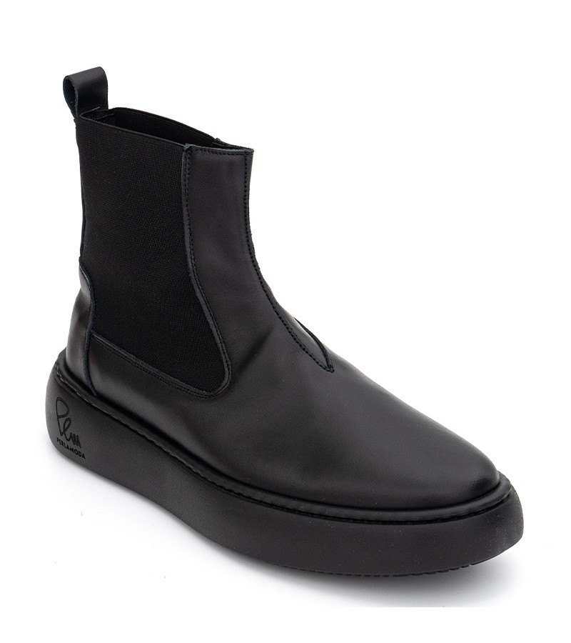 Per La Moda - Vito3 Plm1 Black Leather